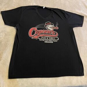 Capones Pub & Grill Idaho T-Shirt XL Black More Taps Than‎ Tables Graphic Tee
